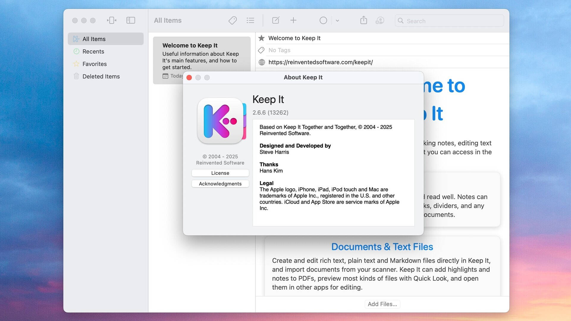 Keep It for Mac v2.6.6 专业笔记工具 激活版
